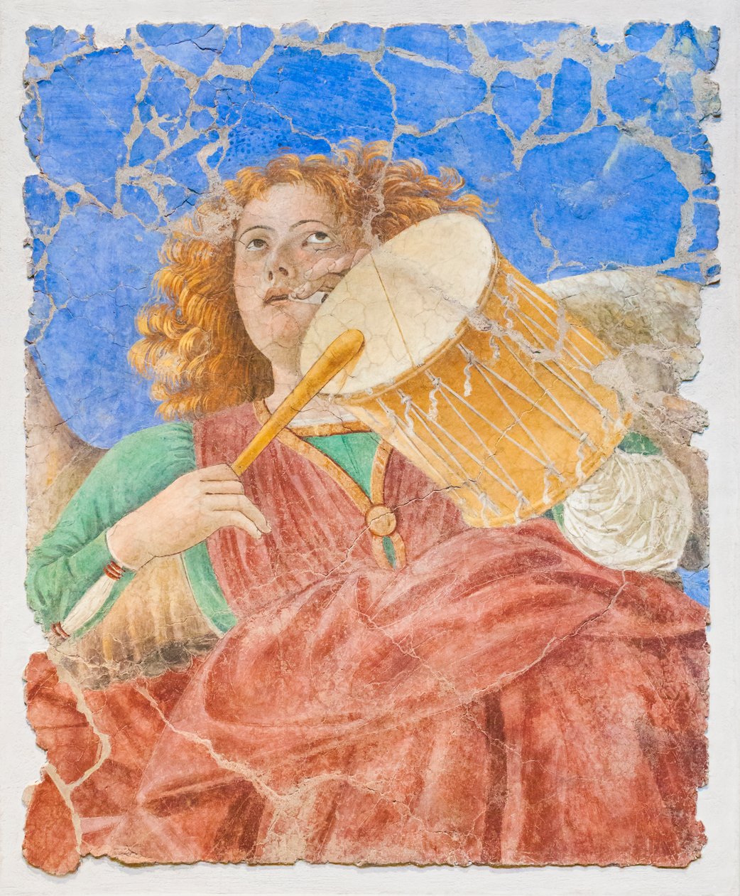 Musiikkia tekevät enkelit, n. 1480 (kunnostettu fresko) tekijältä Melozzo da Forli