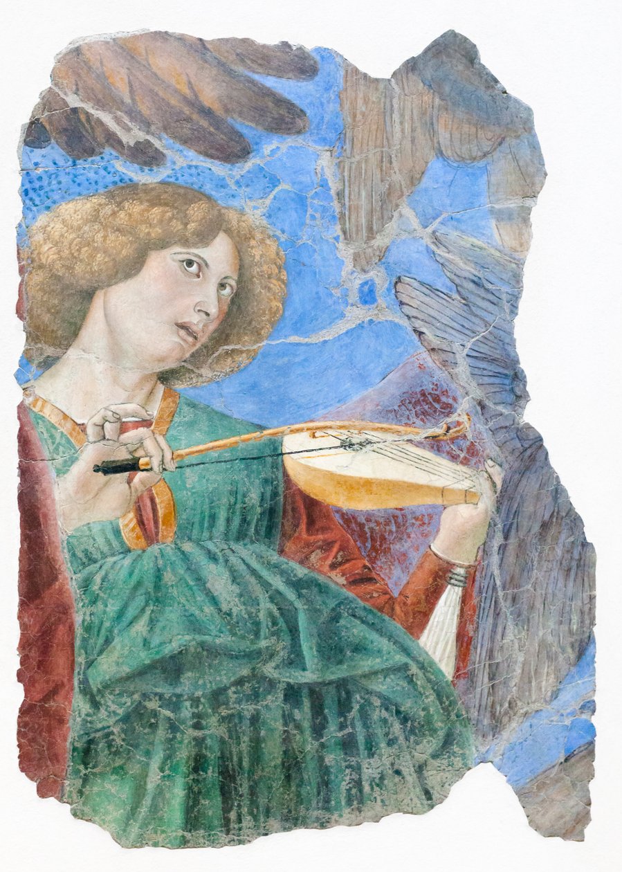 Musiikkia tekeviä enkeleitä, noin 1480 (fresko) tekijältä Melozzo da Forli