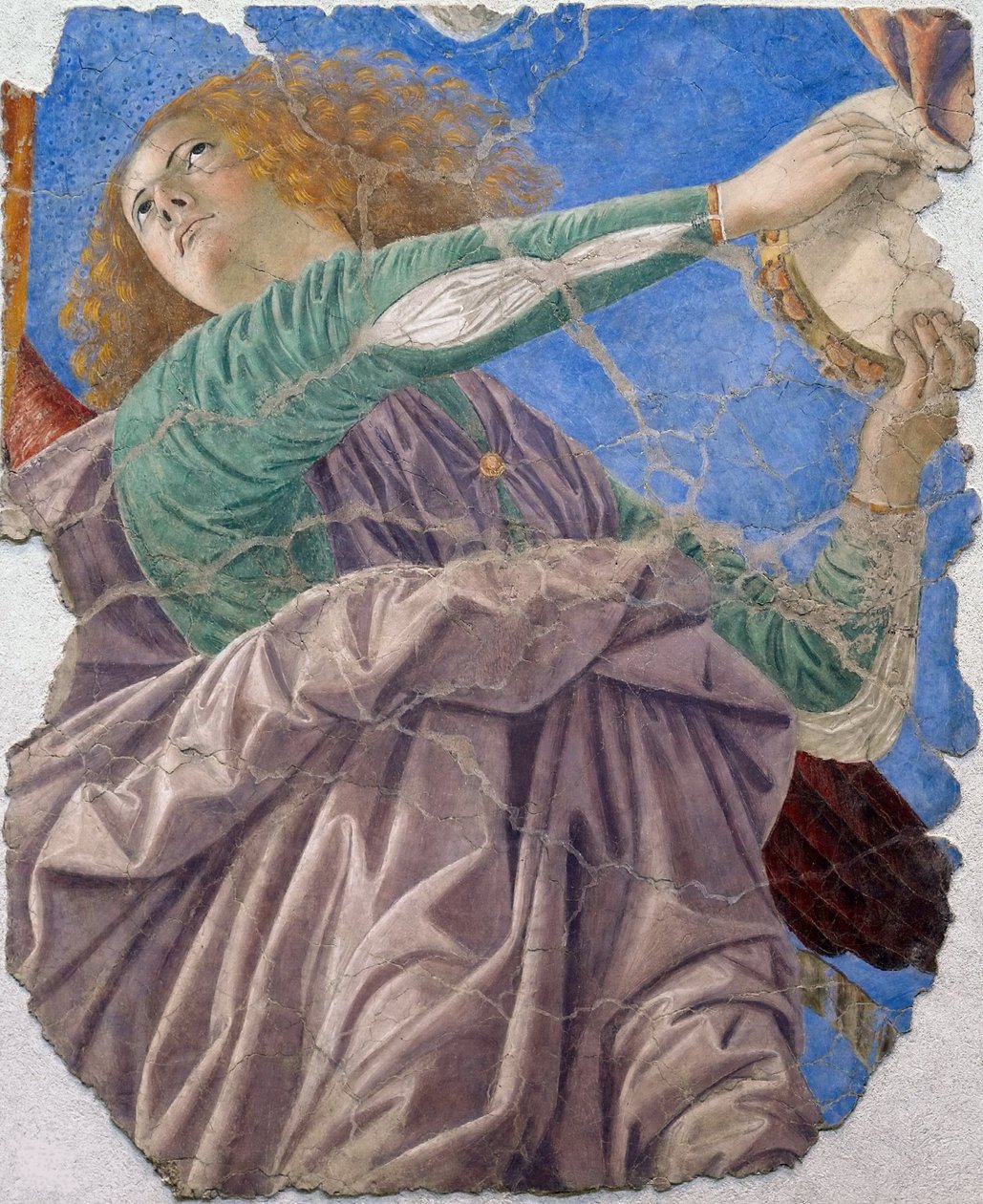 Melozzo da Forlin muusikkoenkeli, n. 1480 (fresko) tekijältä Melozzo da Forli