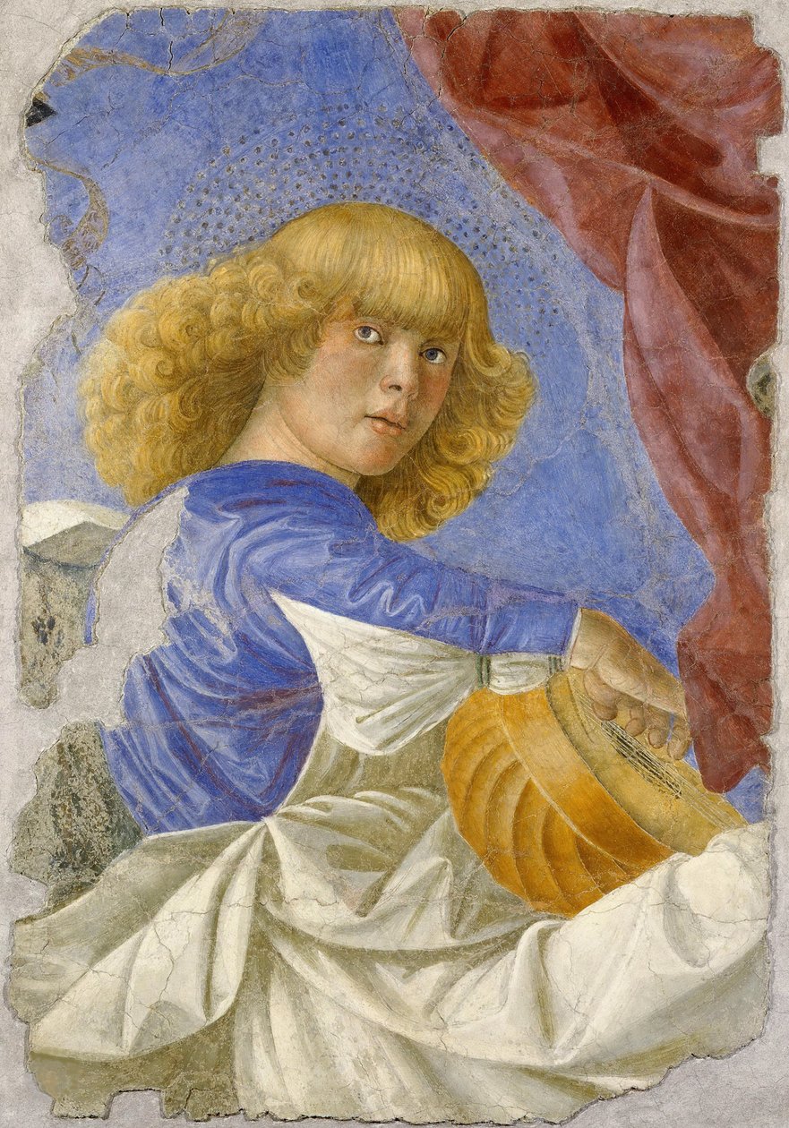 Melozzo da Forlin muusikkoenkeli, n. 1480 (fresko) tekijältä Melozzo da Forli