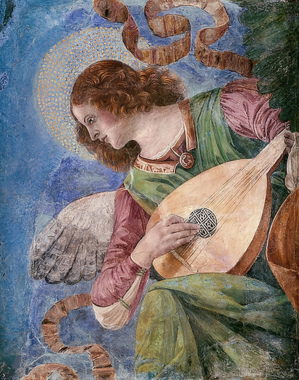Enkeli tekee musiikkia. Noin 1480 tekijältä Melozzo da Forli