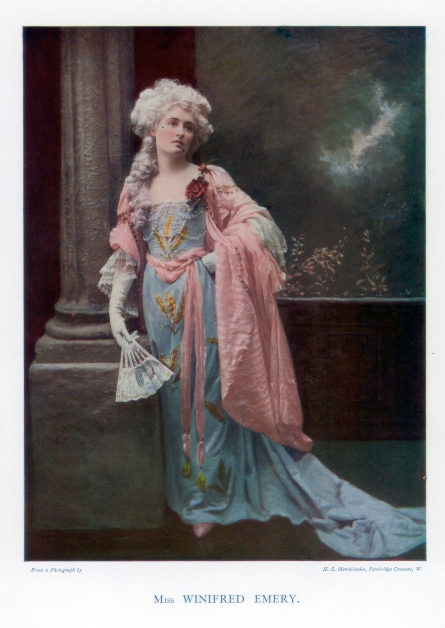 Winifred Emery, englantilainen näyttelijä, 1901. tekijältä Mendelssohn