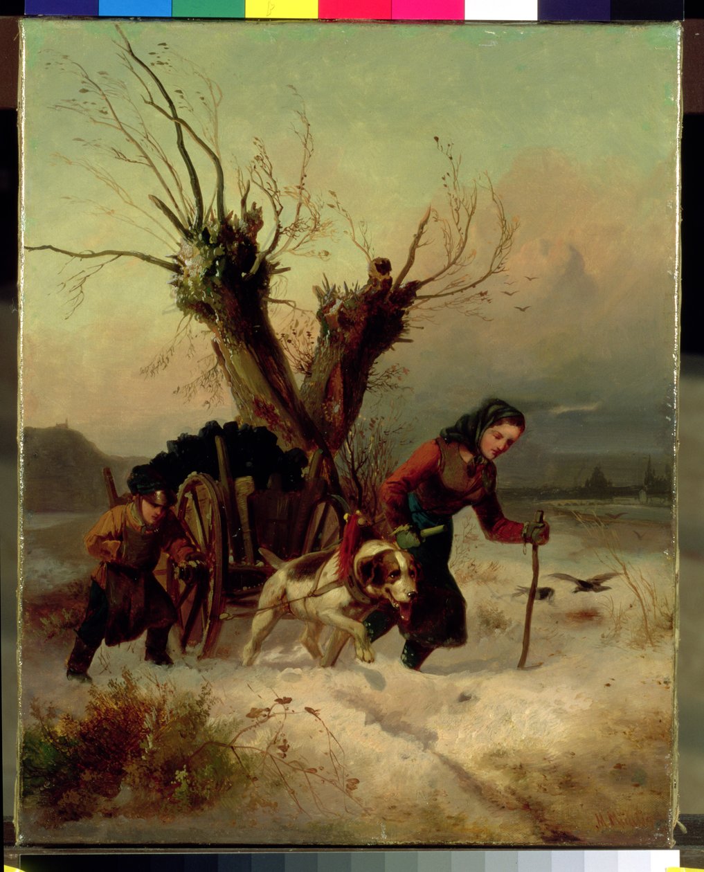 Raskas kuorma, n. 1850 tekijältä Meno Muhlig