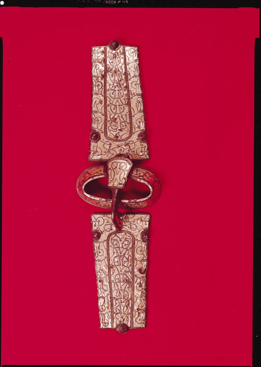 Vyön solki, Escolives-Sainte-Camillen hautausmaalta, Yonne (hopea) tekijältä Merovingian