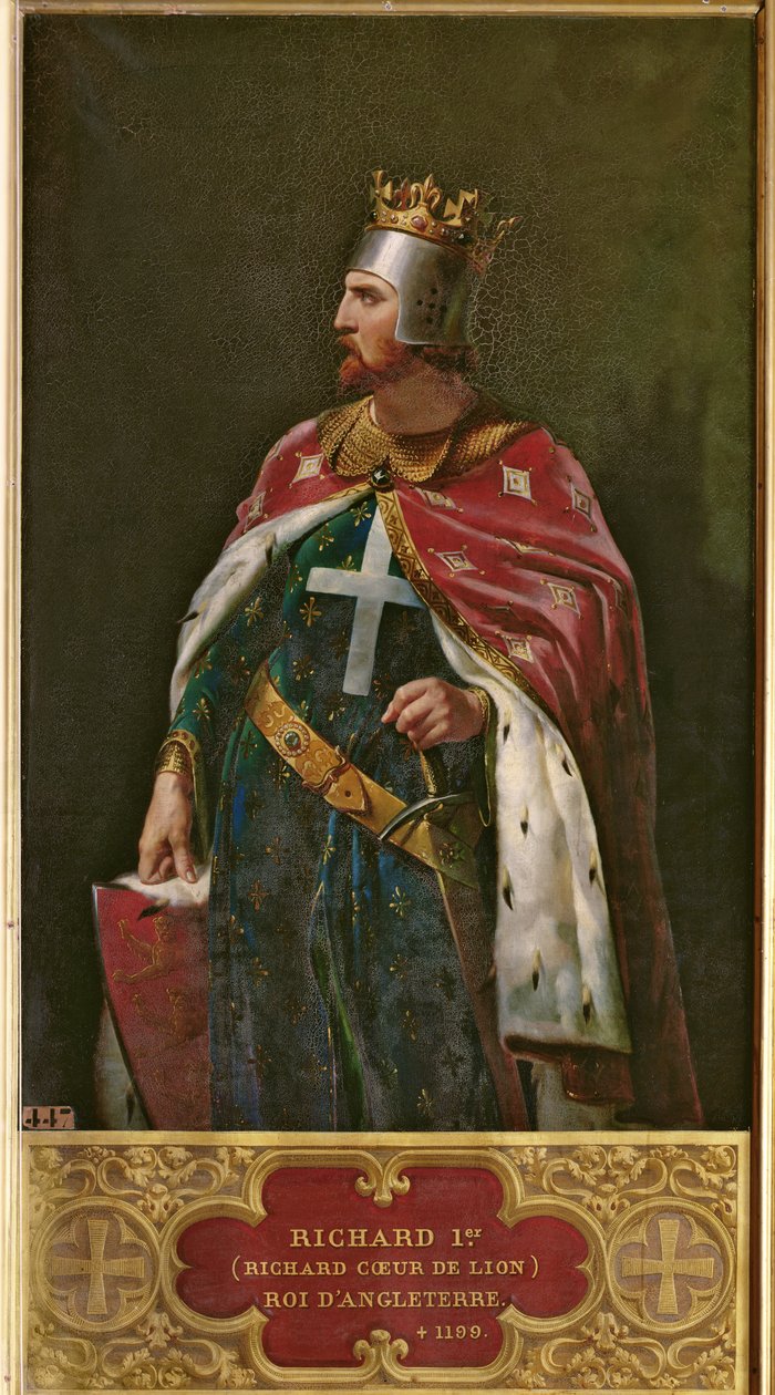Richard I Leijonasydän (1157-1199) Englannin kuningas, 1841 tekijältä Merry Joseph Blondel