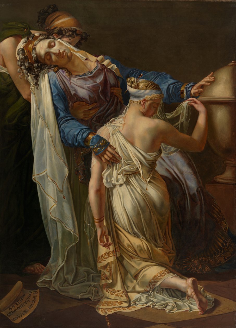 Hecuba ja Polyxena, vuoden 1814 jälkeen (öljy kankaalle) tekijältä Merry Joseph Blondel