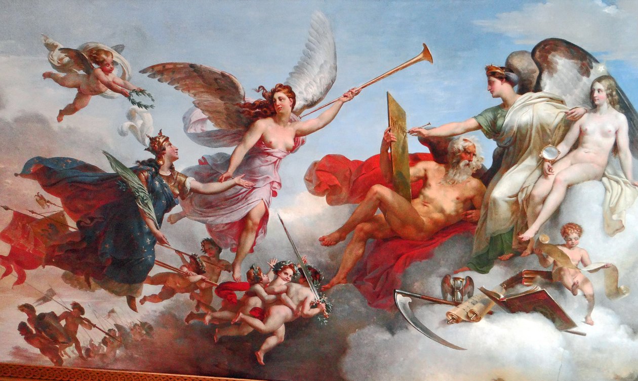 La France Victorieuse à Bouvines tekijältä Merry Joseph Blondel