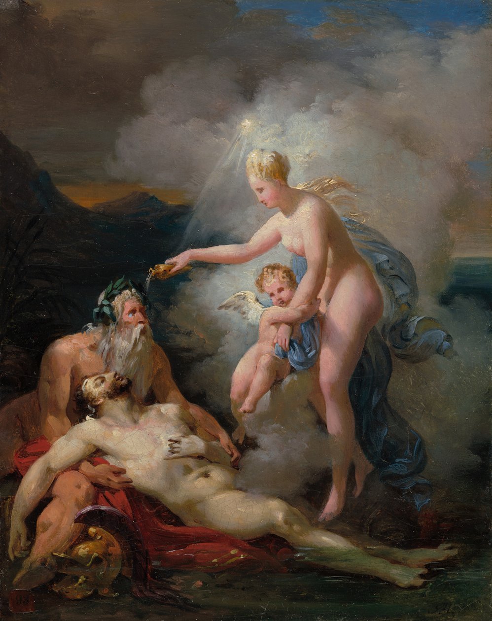Venus Healing Aeneas, noin 1820. tekijältä Merry Joseph Blondel