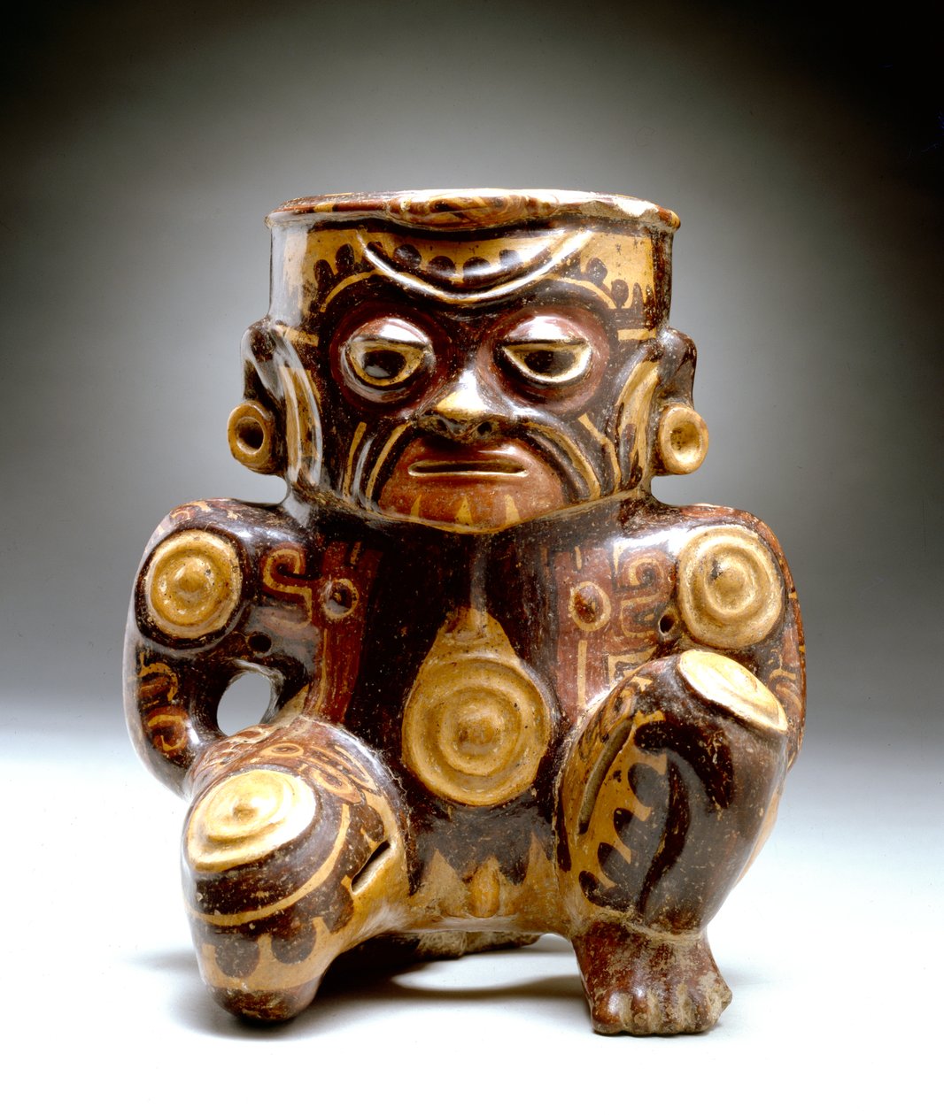 Antropomorfinen muotoalus, Guanacaste-Nicoyan vyöhyke, 500-800 (keraaminen) tekijältä Mesoamerican