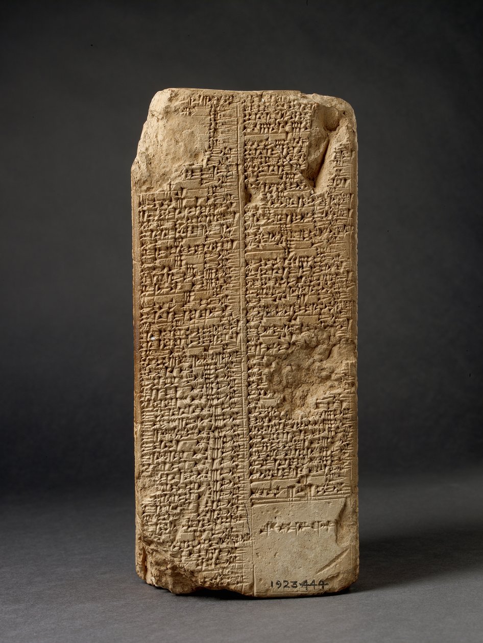 Kuningaslista Prisma (savi) tekijältä Mesopotamian