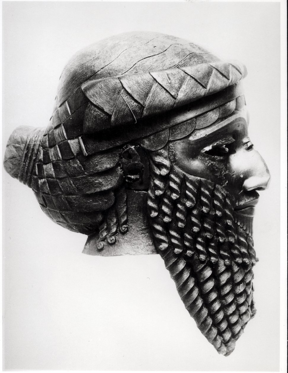 Sargon I:n pää (n. 2334-2279 eKr.) 2400-2200 eKr. (kupari) (ks. myös 189592) tekijältä Mesopotamian