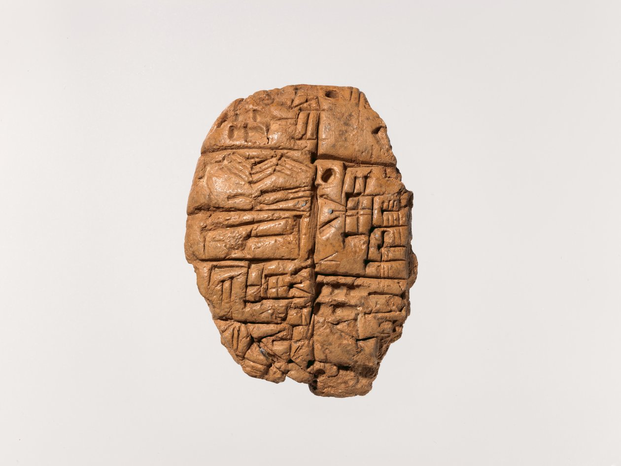 Nuolenpäätaulu: kupariveitsien jakelu, n. 2600–2350 eKr. (savi) tekijältä Mesopotamian Mesopotamian