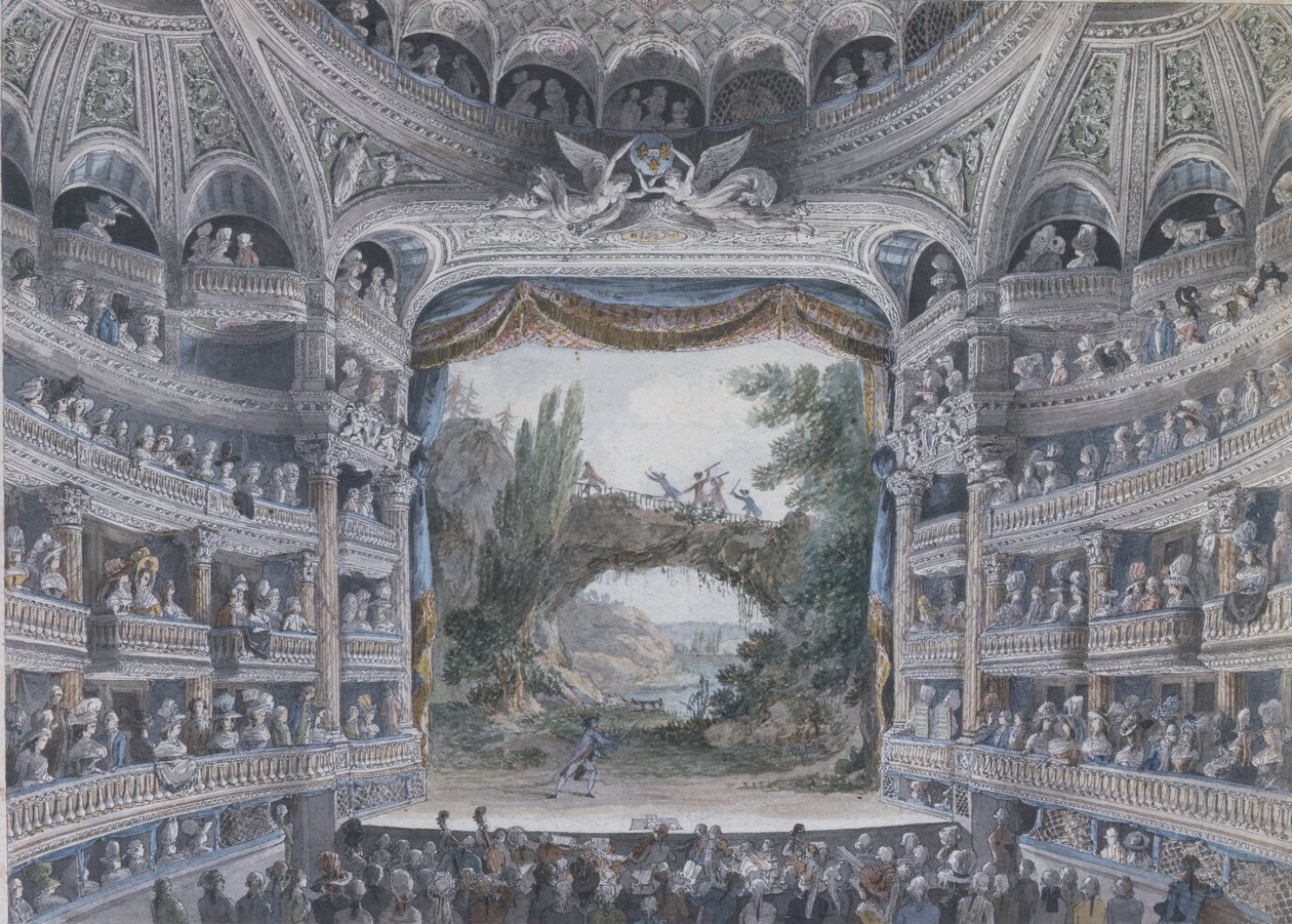 The Comedie Francaise, noin 1791 tekijältä Meunier