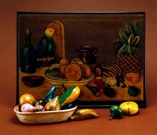 Asetelma, 1800-luvun puoliväli tekijältä Mexican School