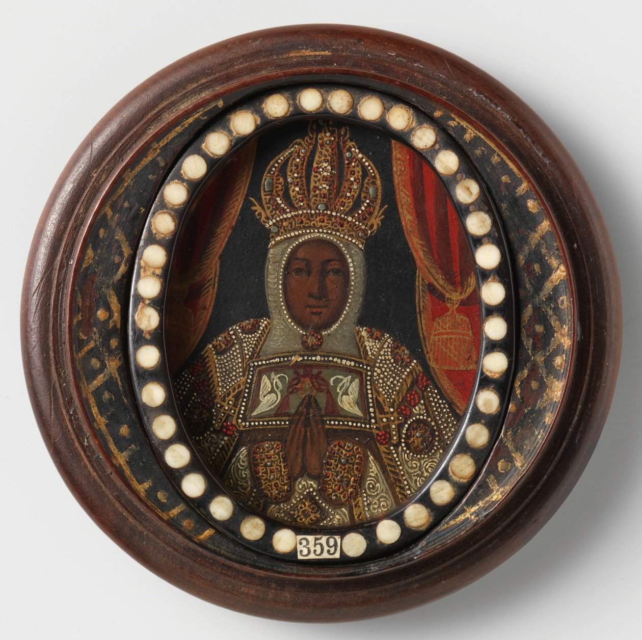 Musta Madonna, nimetön, 1650-99 tekijältä Mexican School