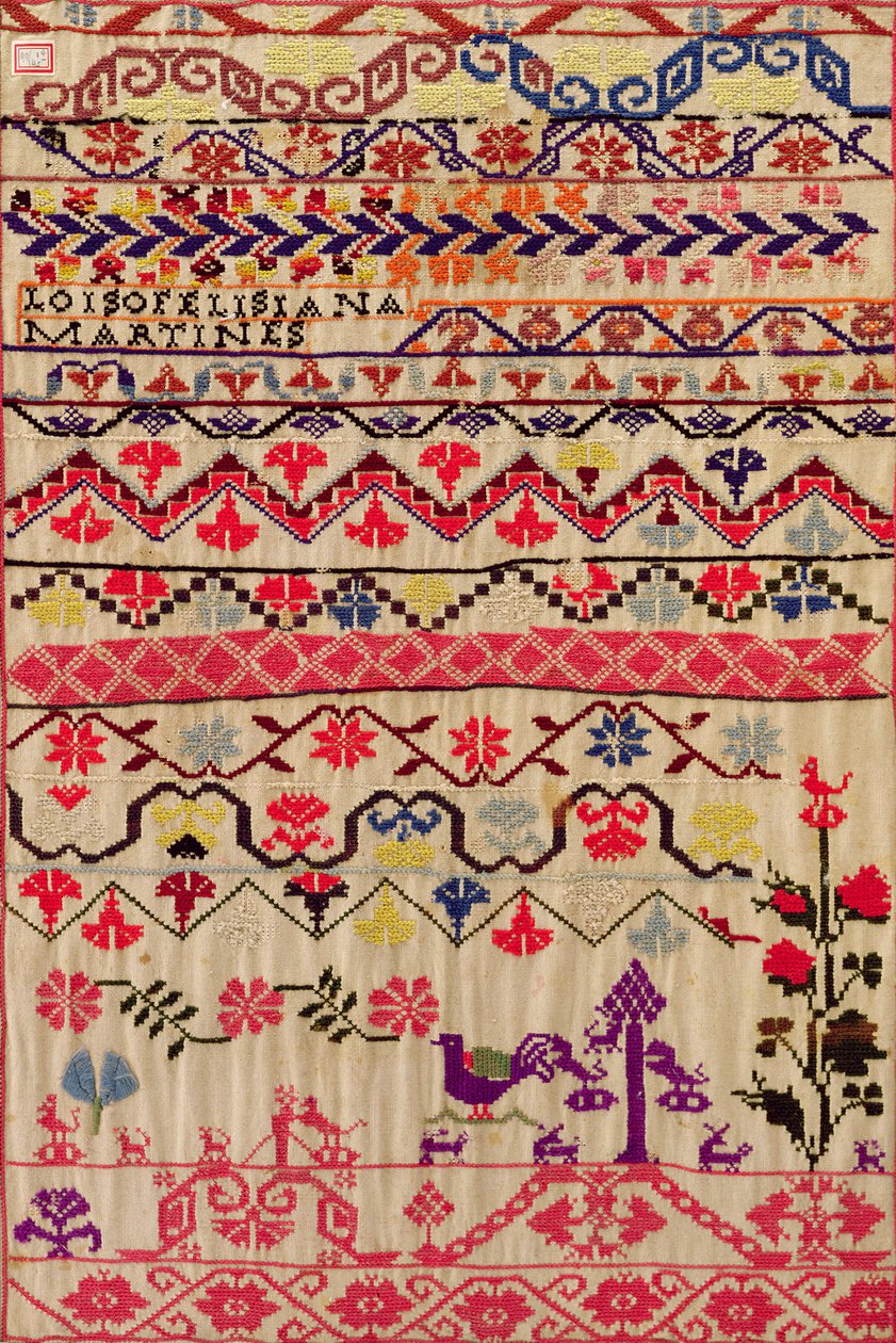 Kirjontanäyte (puuvilla) tekijältä Mexican School