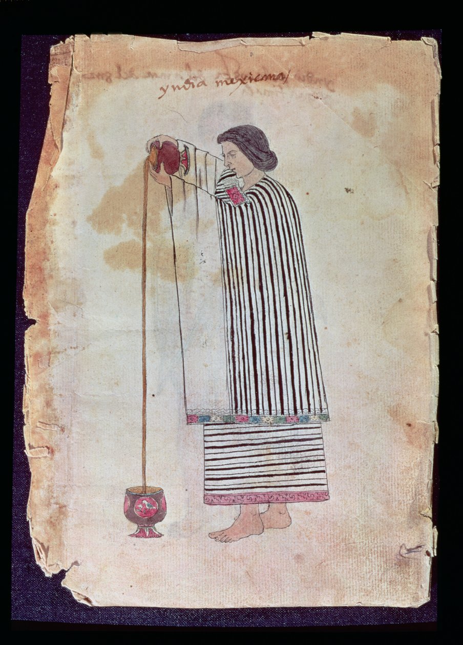 Meksikon intialainen valmistava suklaa, Codex Tuledasta, 1553 tekijältä Mexican School