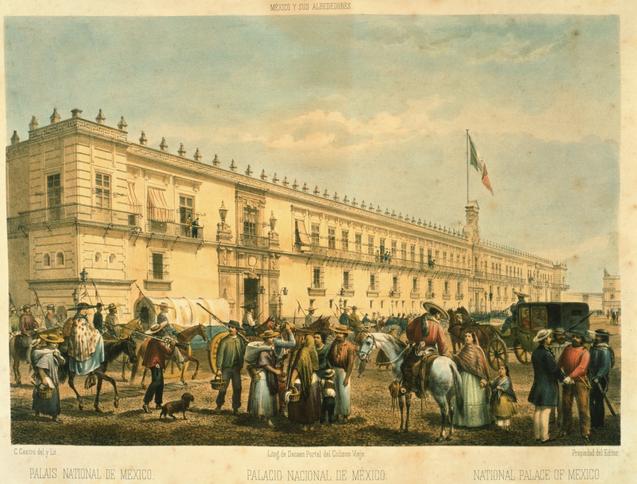 National Palace, Mexico City tekijältä Mexican School