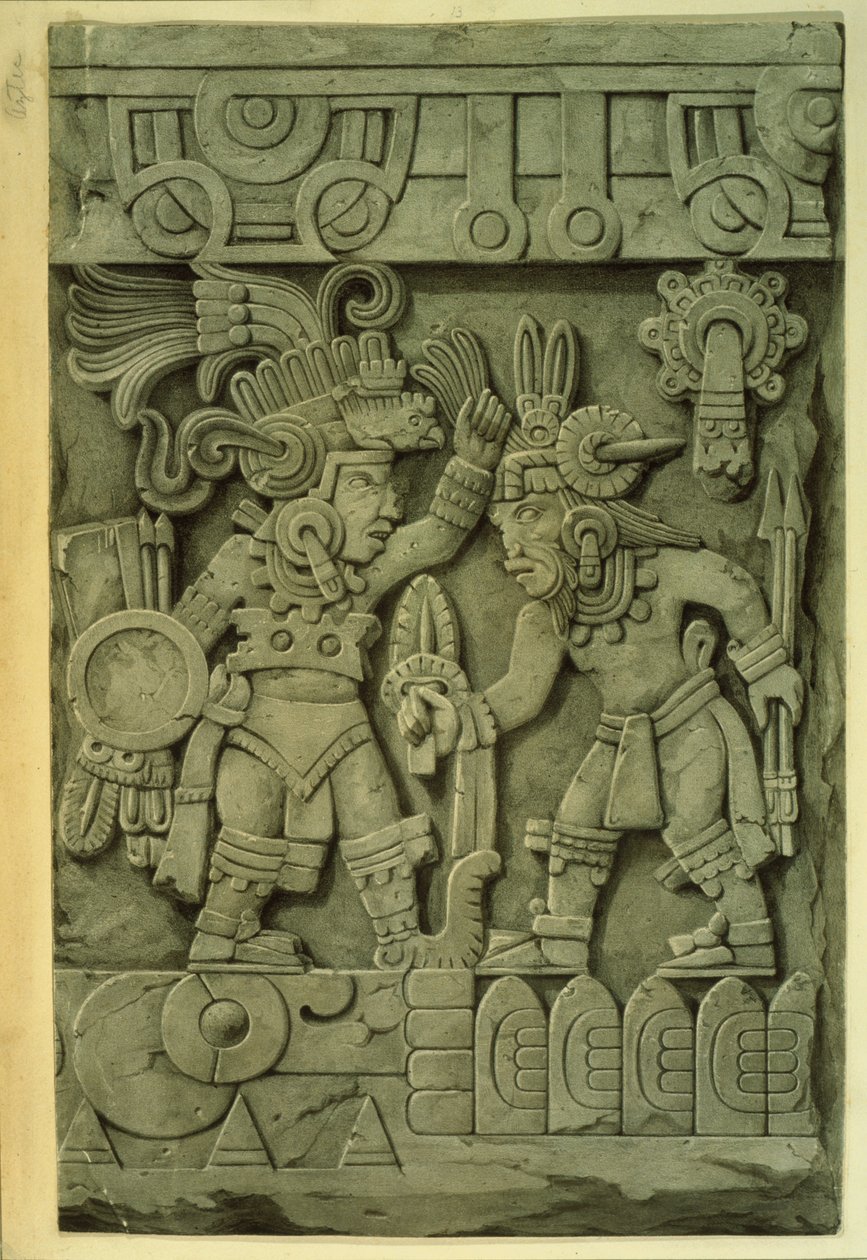 Tizocin kivi (värilitografia) tekijältä Mexican School