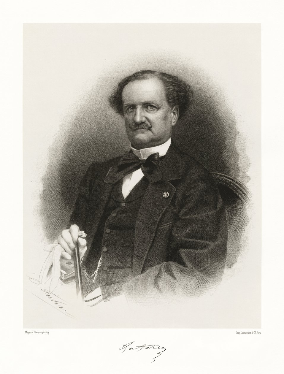 Auguste Luc Nompar Gaumont duc de la Forge, 1865-66. tekijältä Meyer and Pierson