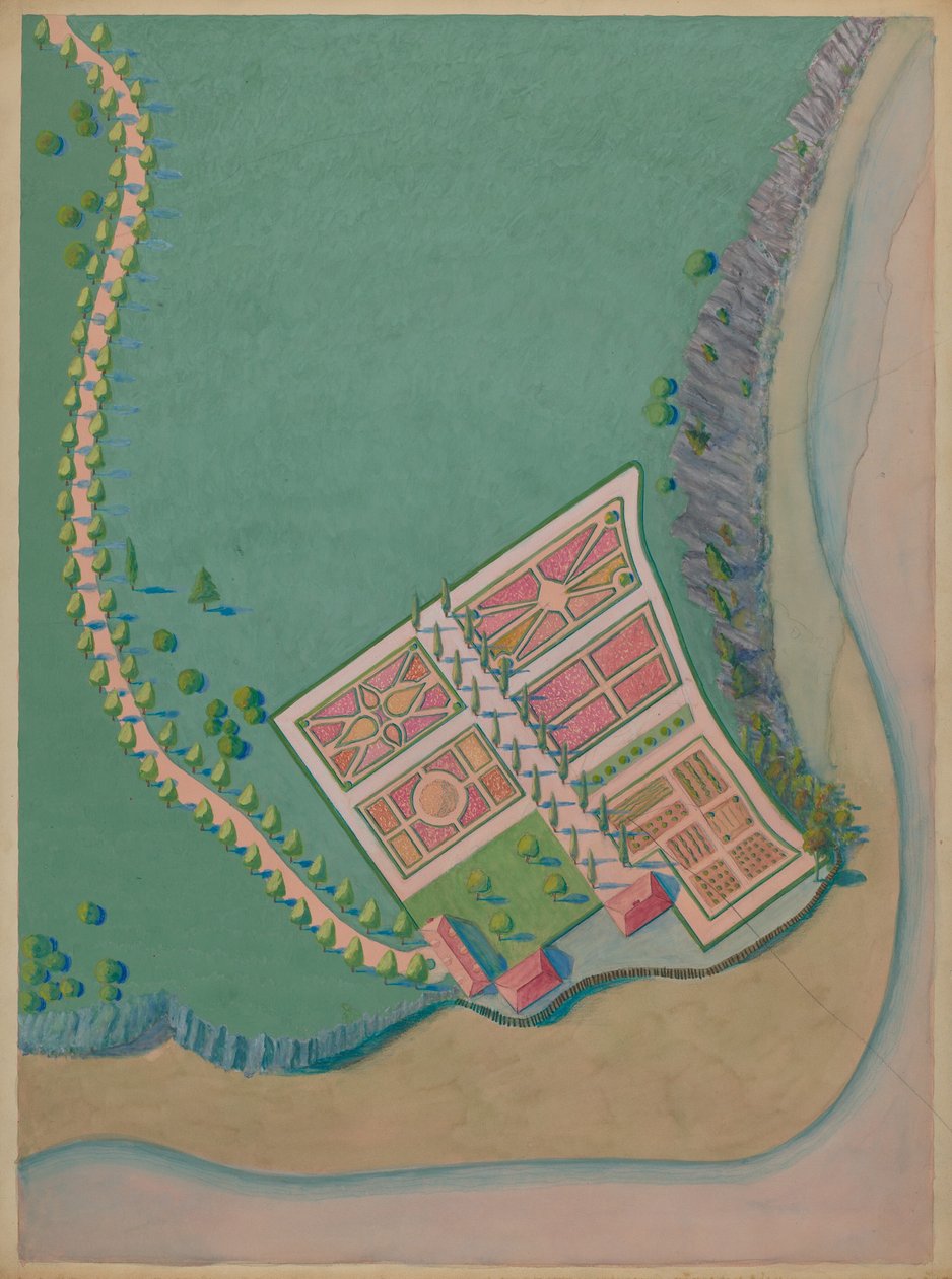 Corlaer Estate and Garden, n. 1936. tekijältä Meyer Goldbaum