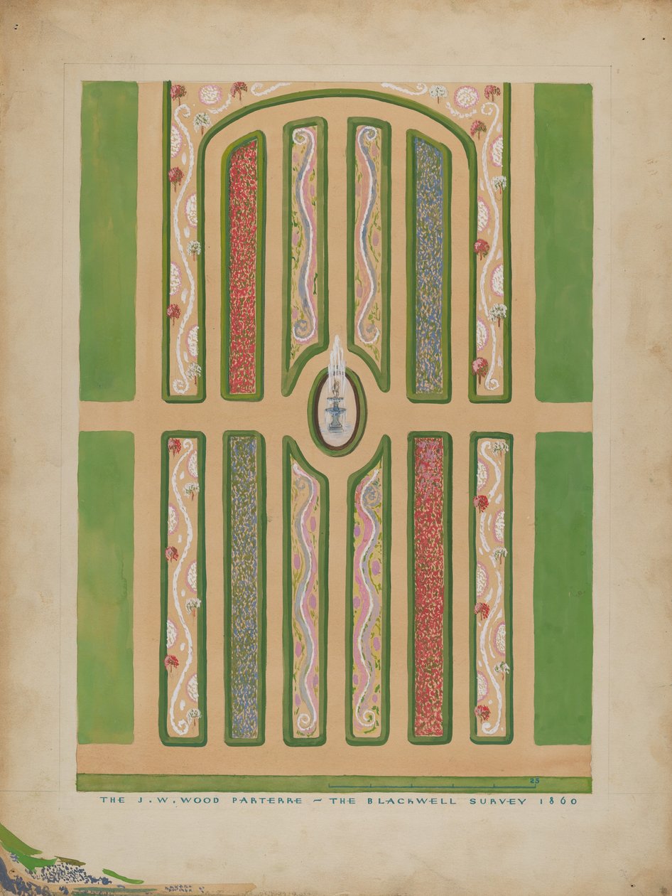 Parterre - J.W. Wood, n. 1936. tekijältä Meyer Goldbaum