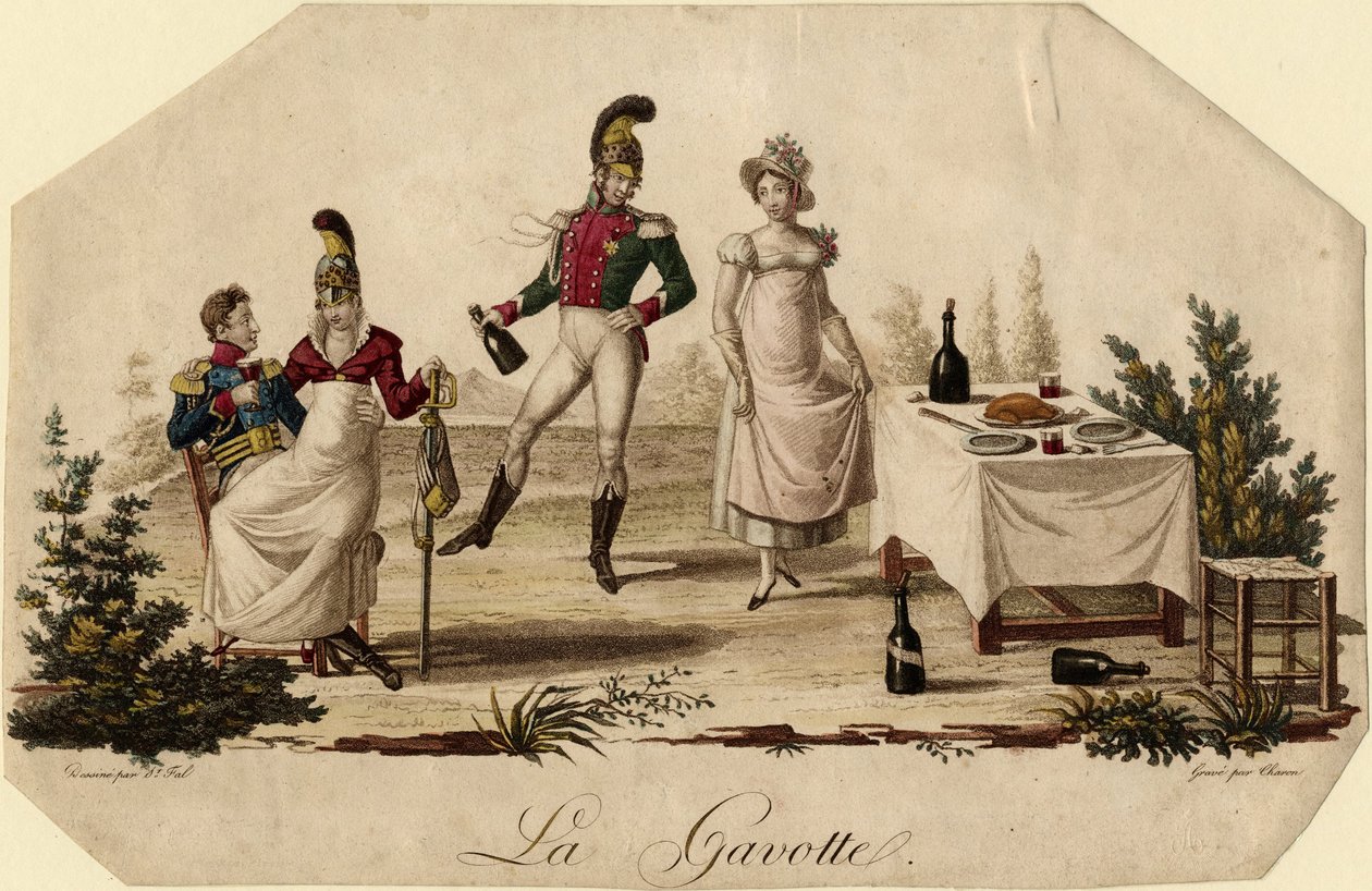 Gavotte, c. 1815 tekijältä Meynier Saint Fal