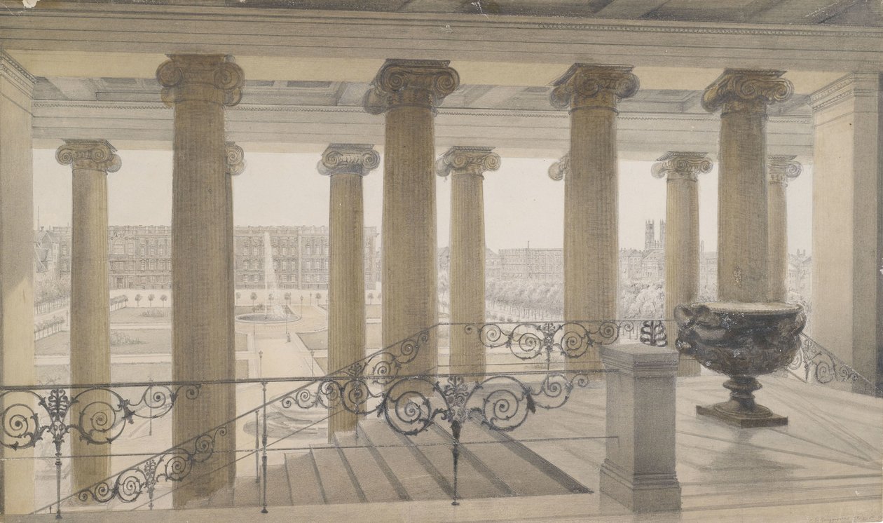 Blick vom Alten Museum auf den Lustgarten tekijältä Michael Carl Gregorovius
