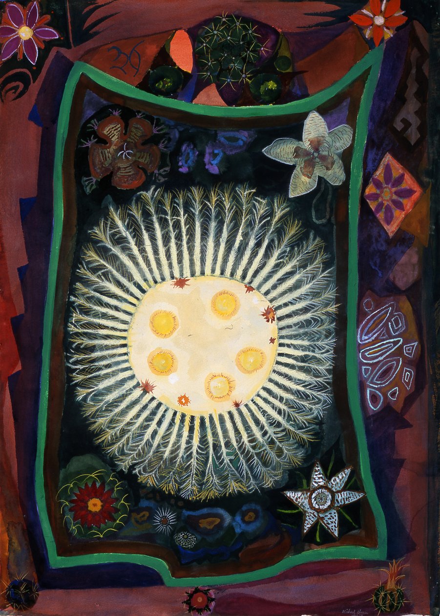 Homage to Echincactus, 1999 (wc paperilla) tekijältä Michael Chase
