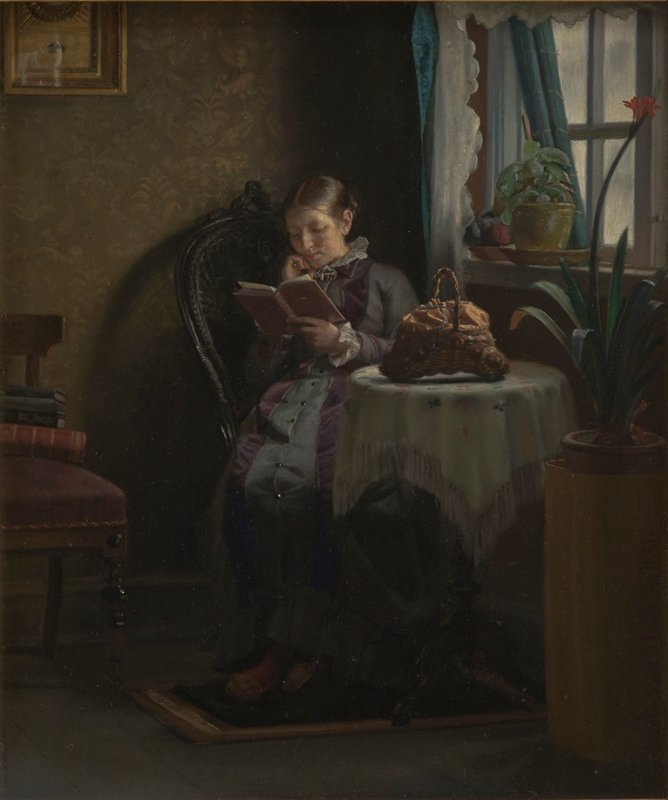 Anna Ancher lukee tekijältä Michael Peter Ancher