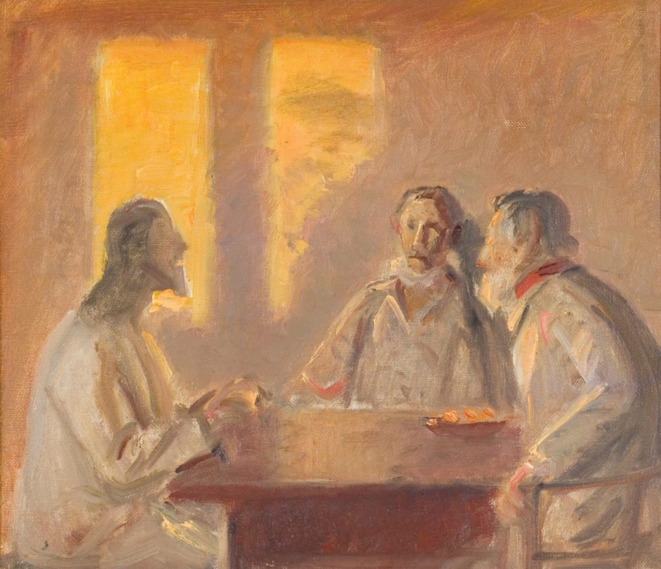 Kristus ja Emmaus tekijältä Michael Peter Ancher
