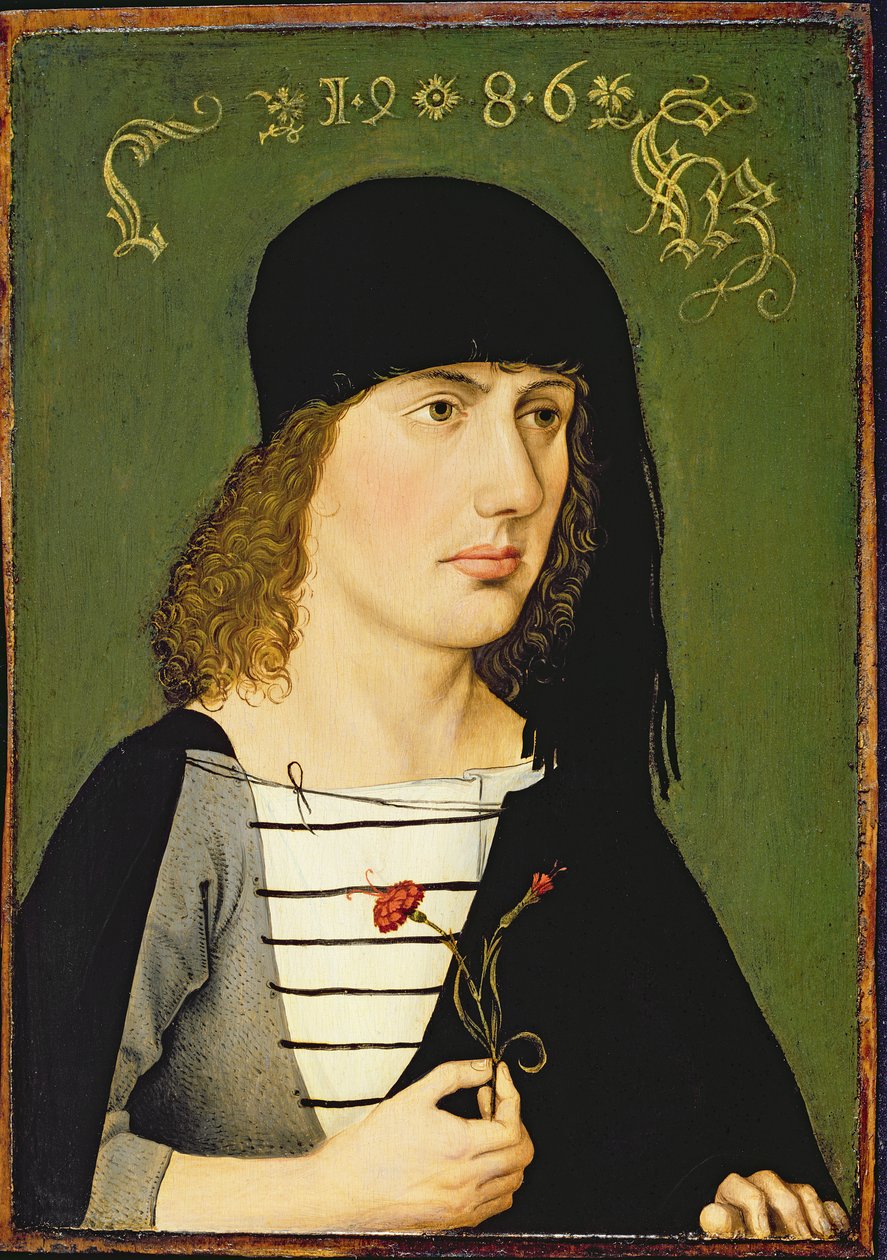 Nuori mies, 1486 tekijältä Michael Wolgemut or Wolgemuth
