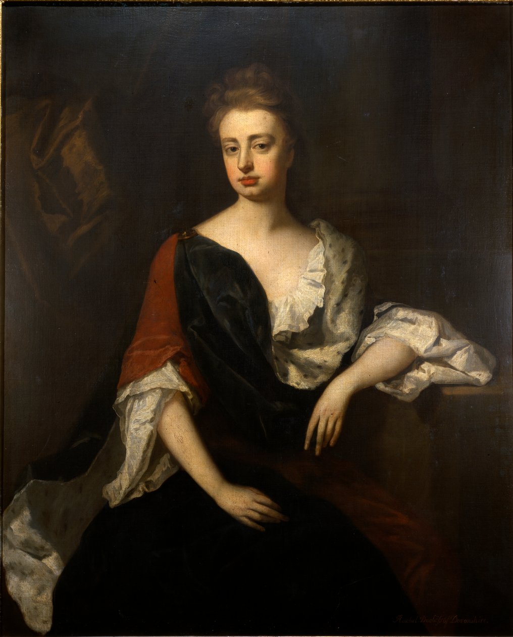 Devonshiren herttuattaren Rachel Russellin muotokuva, n. 1694-1700 (öljy kankaalle) tekijältä Michael (attr. to) Dahl