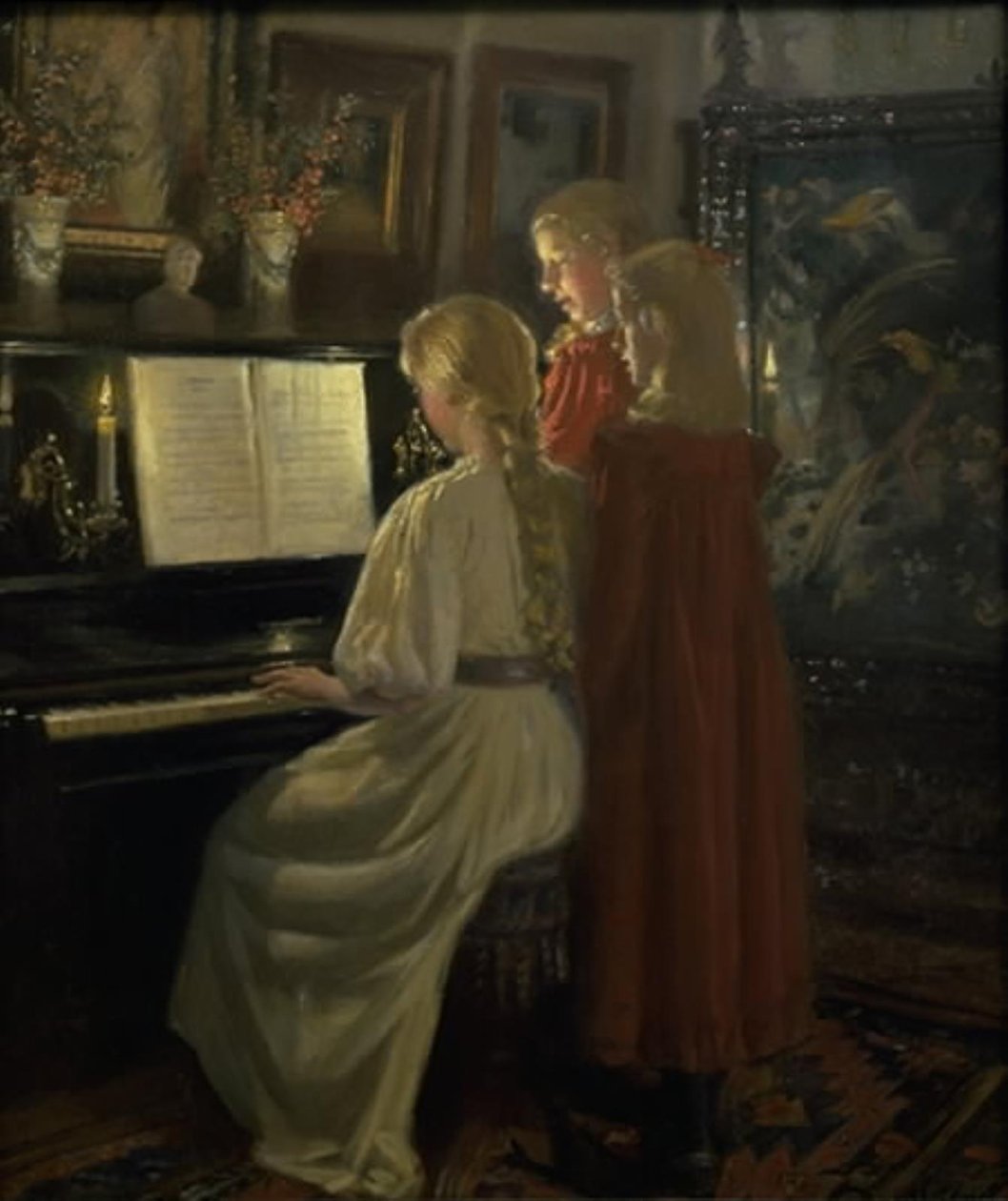 Lapset Laulamassa tekijältä Michael Ancher
