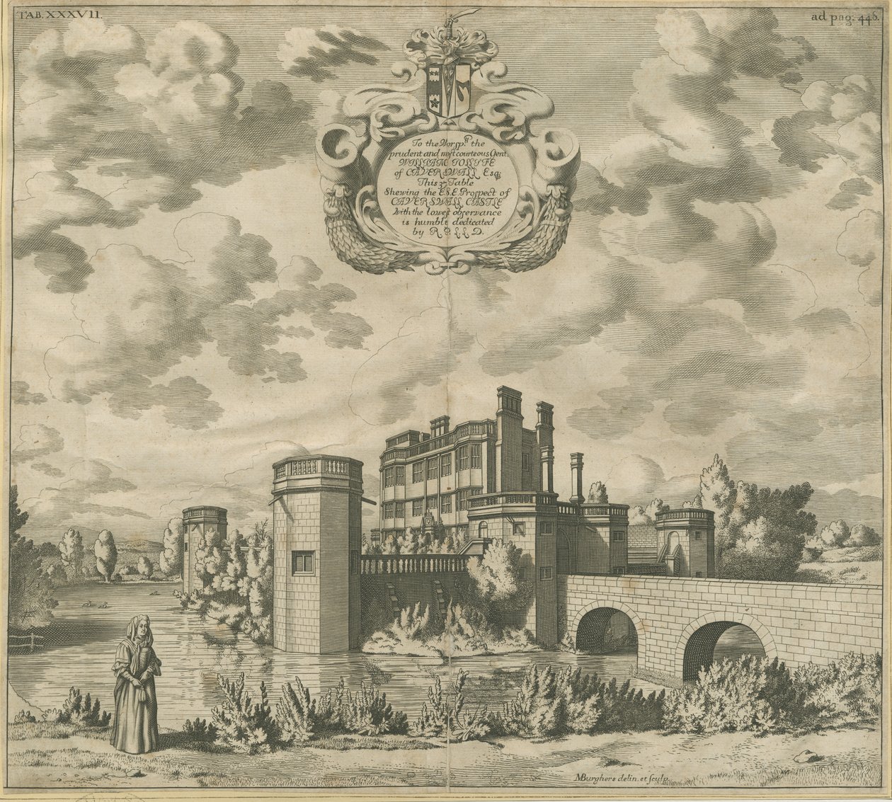 Caverswallin linna: kuparikaiverrus, nd [1653-1686] (vedos) (painettu) tekijältä Michael Burghers