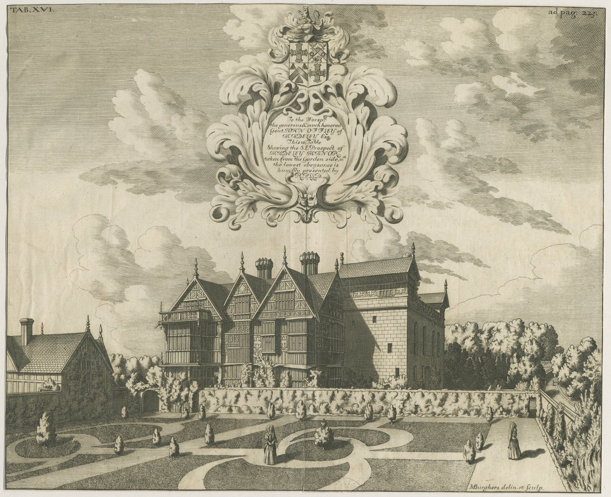 Madeleyn kartano: kaiverrus, nd [c 1686] (painettu) tekijältä Michael Burghers