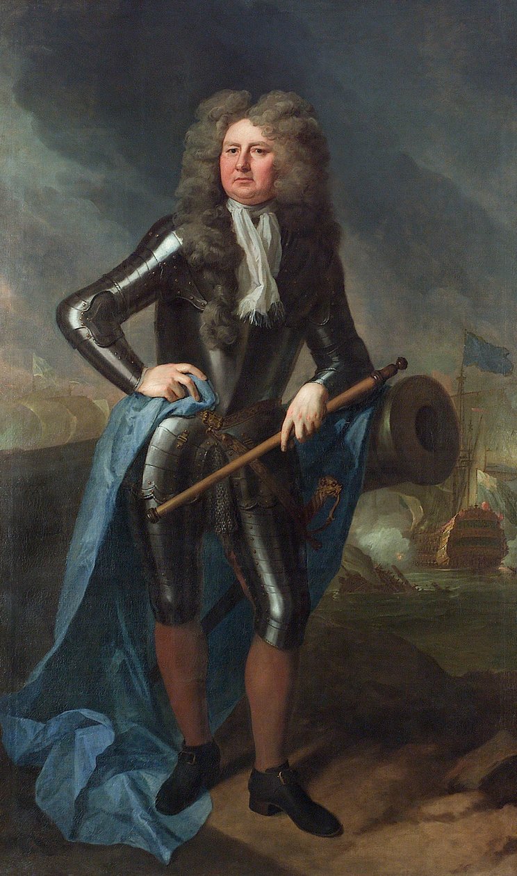 Amiraali Sir Cloudesley Shovell (1650-1707). tekijältä Michael Dahl