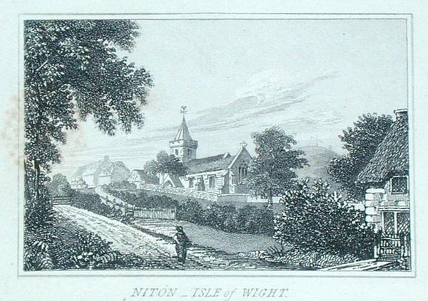 Niton Church, Isle of Wight, Michael Faradayn leikekirjasta (kaiverrus) tekijältä Michael Faraday