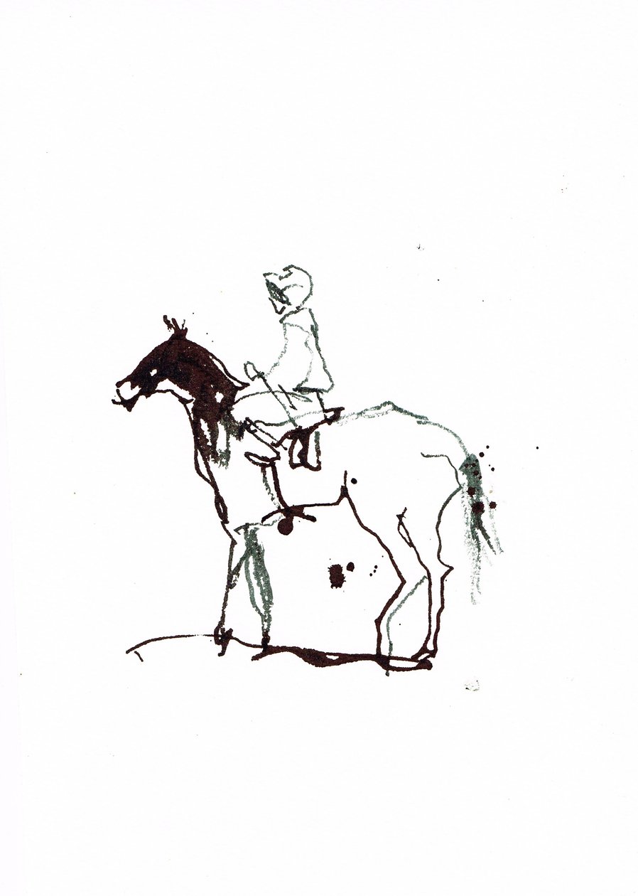 Nimetön, 2018 (akvarelli paperille) tekijältä Michael Frith