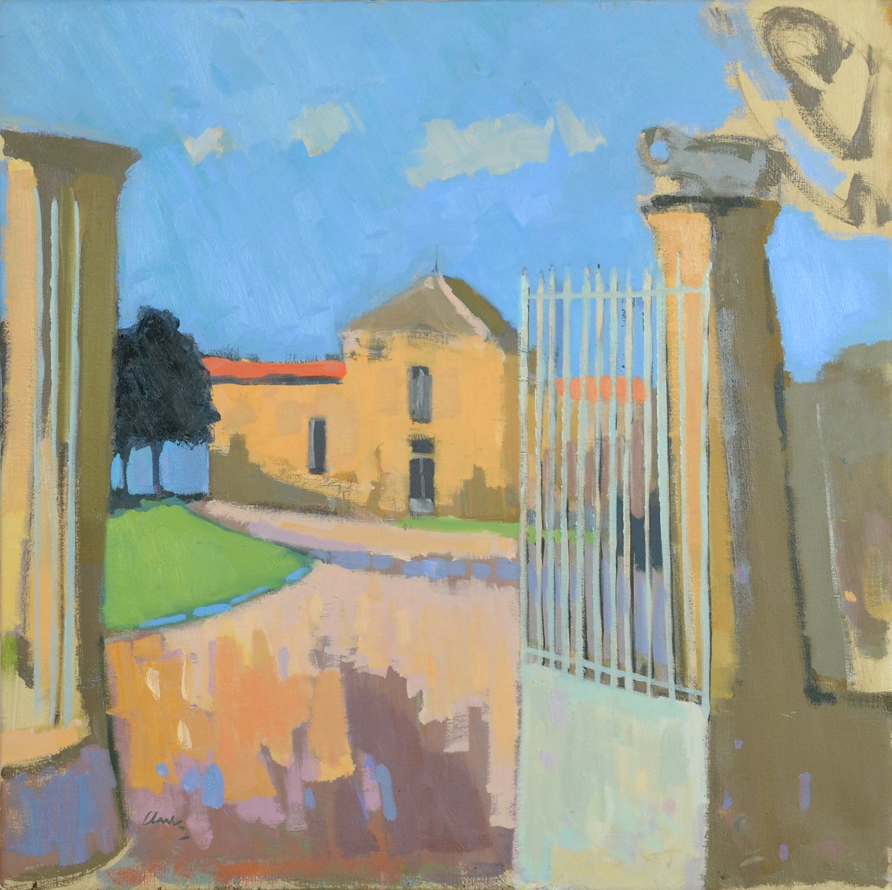 Bages, Ranska, 2017 (öljy pellavalle) tekijältä Michael G. Clark