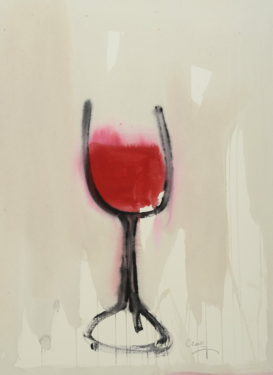 Claret, 2016 (akvarelli paperille) tekijältä Michael G. Clark