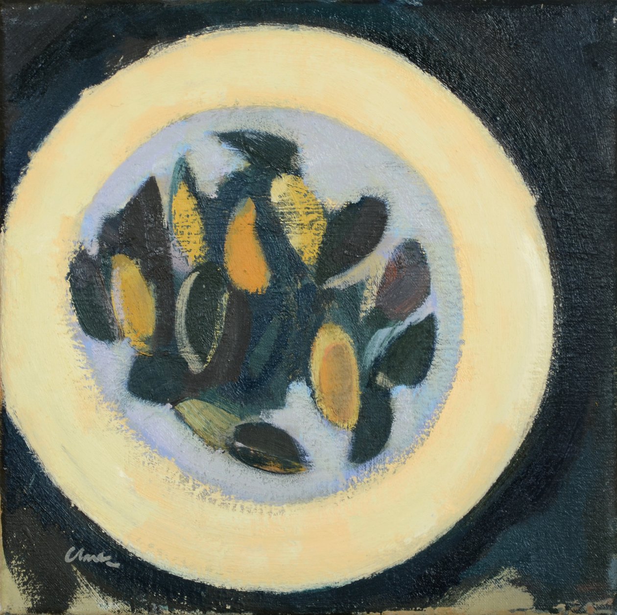 Moules, 2017 (öljy pellavalle) tekijältä Michael G. Clark