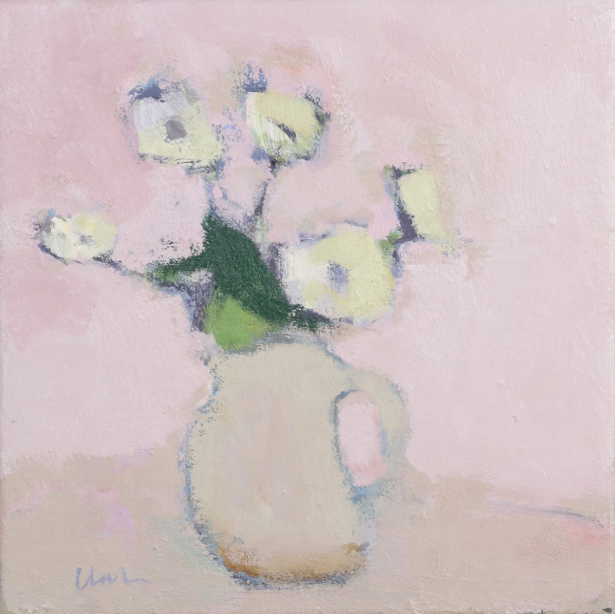 Valkoiset anemoniat, 2016 (öljy pellavalle) tekijältä Michael G. Clark