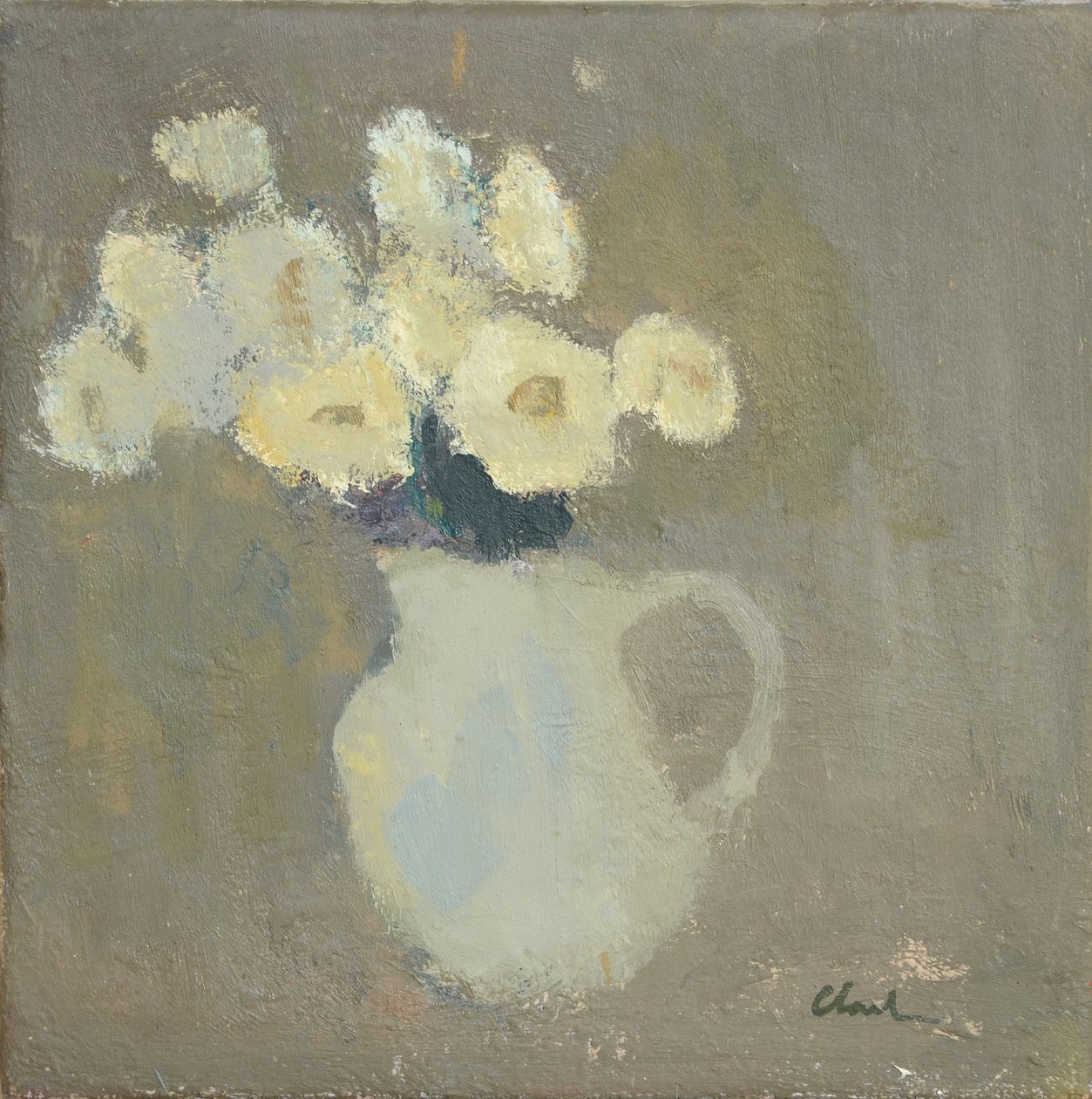 Valkoiset kukat, 2016 (öljy pellavalle) tekijältä Michael G. Clark