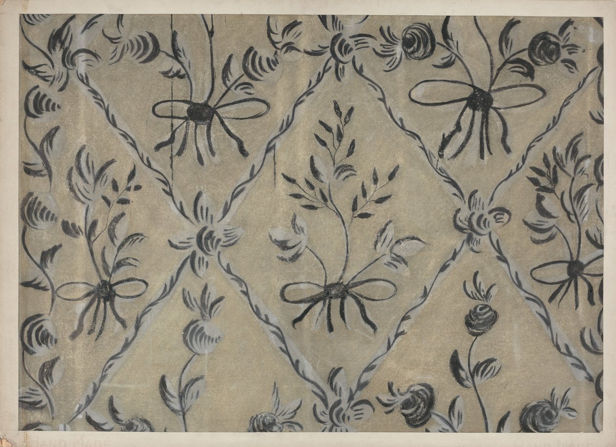 Vapaalla käsin koristeltu seinä, c. 1939. tekijältä Michael Lauretano