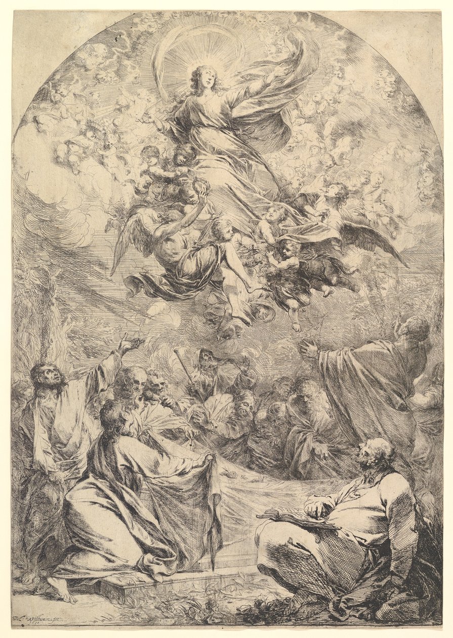 Neitsyt taivaaseenastuminen, 1683. tekijältä Michael Lucas Leopold Willmann