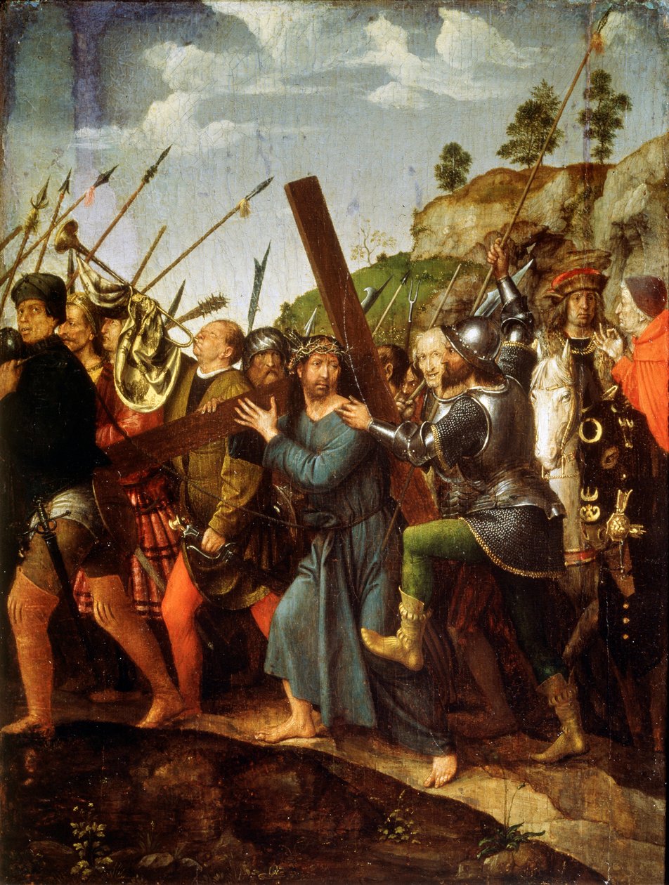 Kristus kantaa ristiä, c1518-c1525 tekijältä Michael Sittow