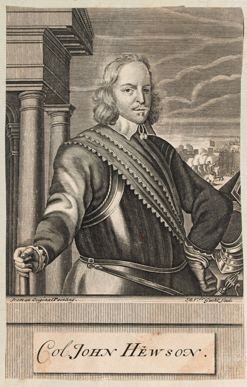 Eversti John Hewson, n. 1647 (kaiverrus) tekijältä Michael Vandergucht