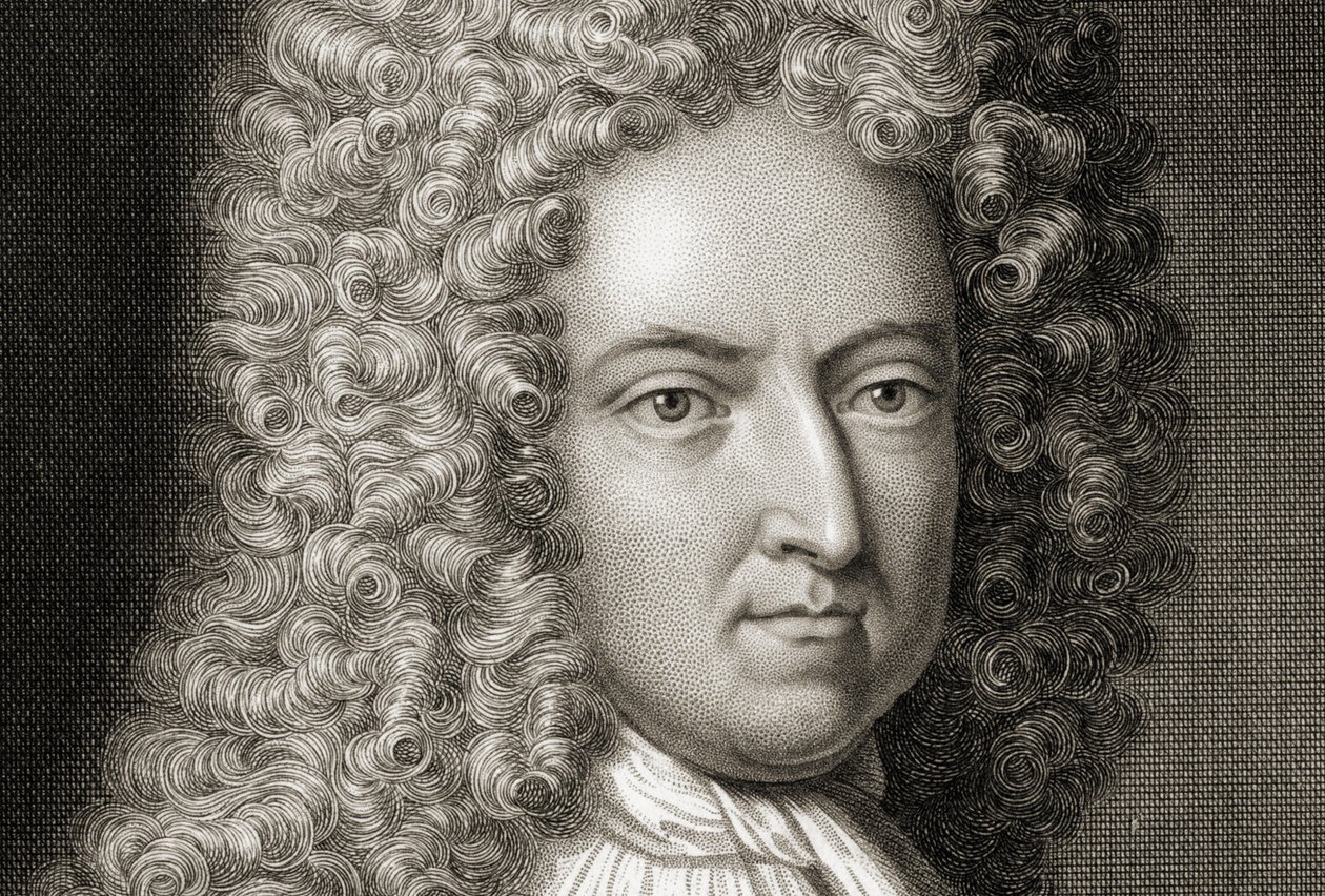 Daniel Defoe 1660-1731 Yksityiskohta, 1700-luvun alku tekijältä Michael Vandergucht