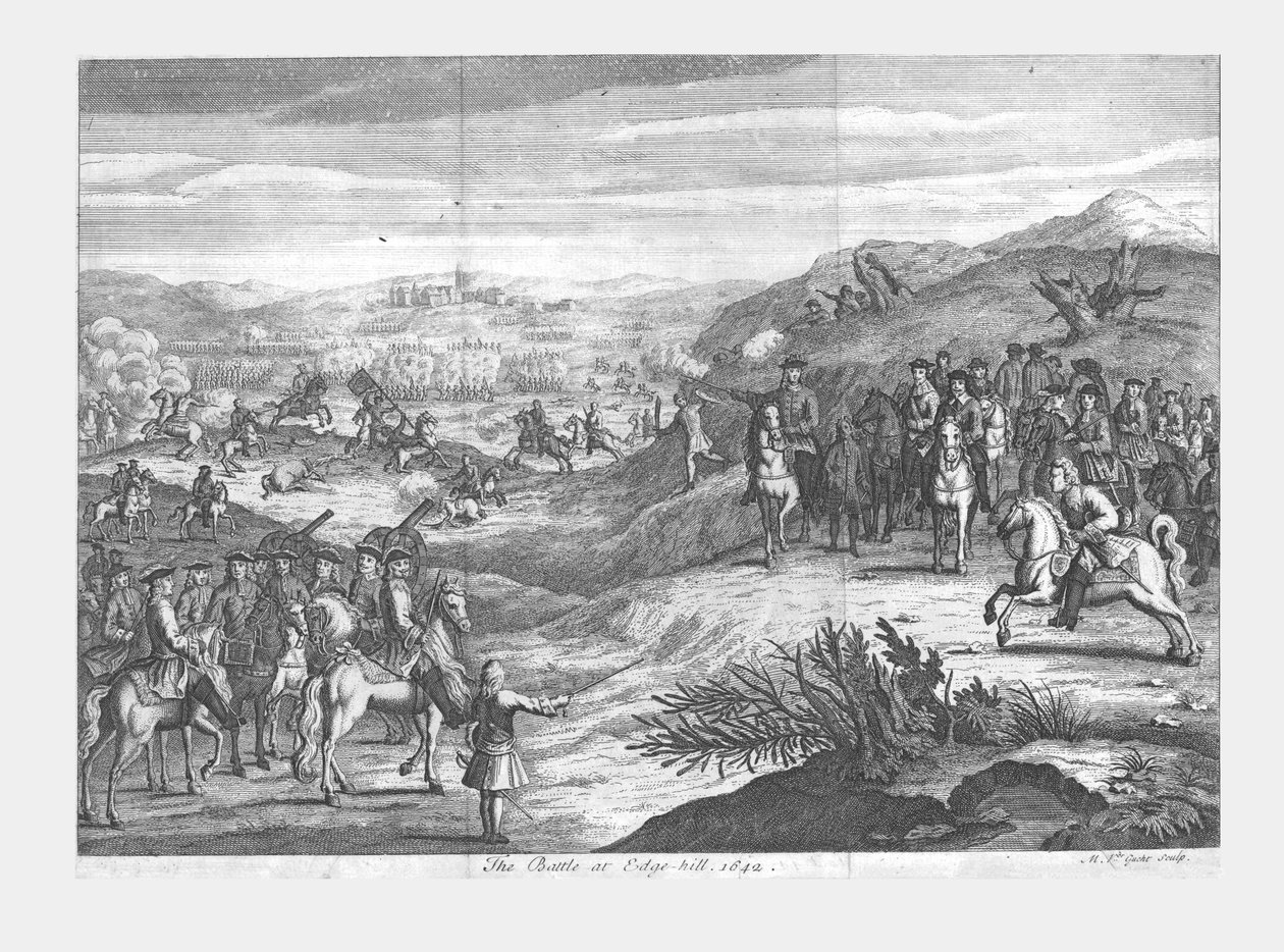 "Edge-hillin taistelu, 1642", 1600-luvun loppu. tekijältä Michael Vandergucht